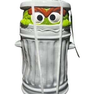 Sesame Street Green and White Cookie Jar